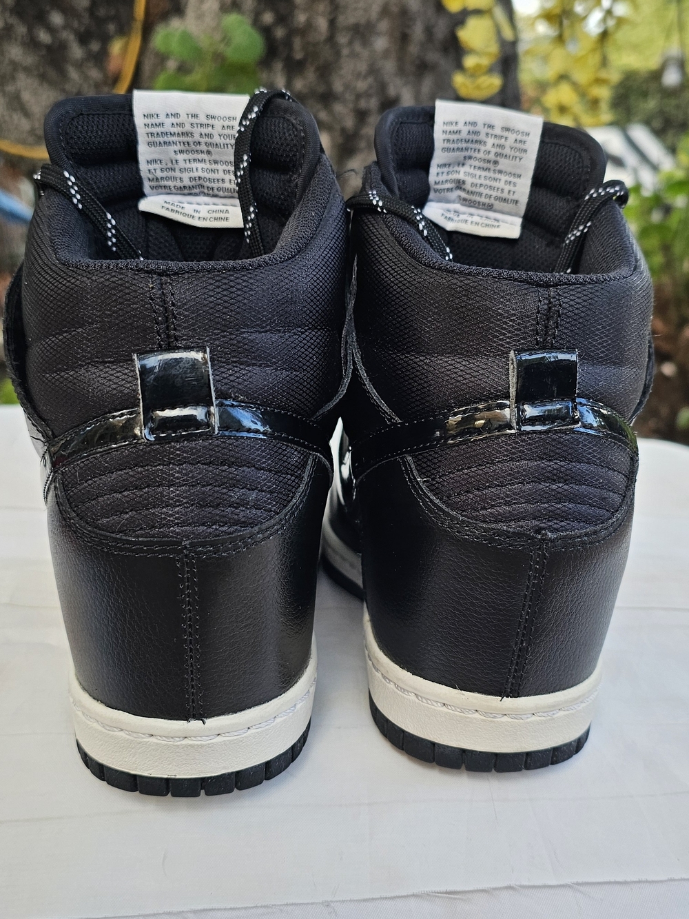 Nike Dunk Sky Hi Essentials Wedge Sneakers with White Midsole - Picture 4 of 10